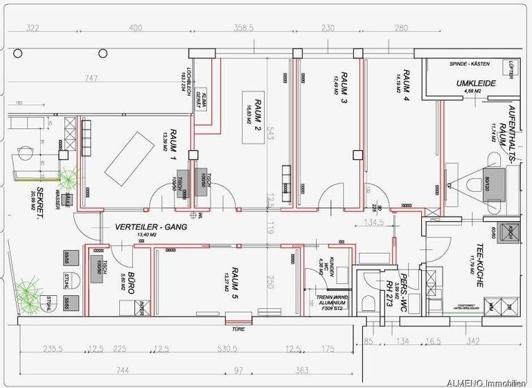 Büro zur Miete 5,50 € 9 Zimmer Kufstein 6330