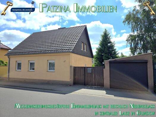 Einfamilienhaus zum Kauf 229.000 € 5 Zimmer 101 m² 348 m² Grundstück Ziemensstraße 101 Glindow Werder (Havel) 14542