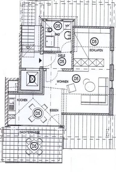 Wohnung zur Miete 625 € 1,5 Zimmer 40,4 m² 2. Geschoss frei ab 01.06.2025 Am Sportplatz 7/4 Markdorf Markdorf 88677