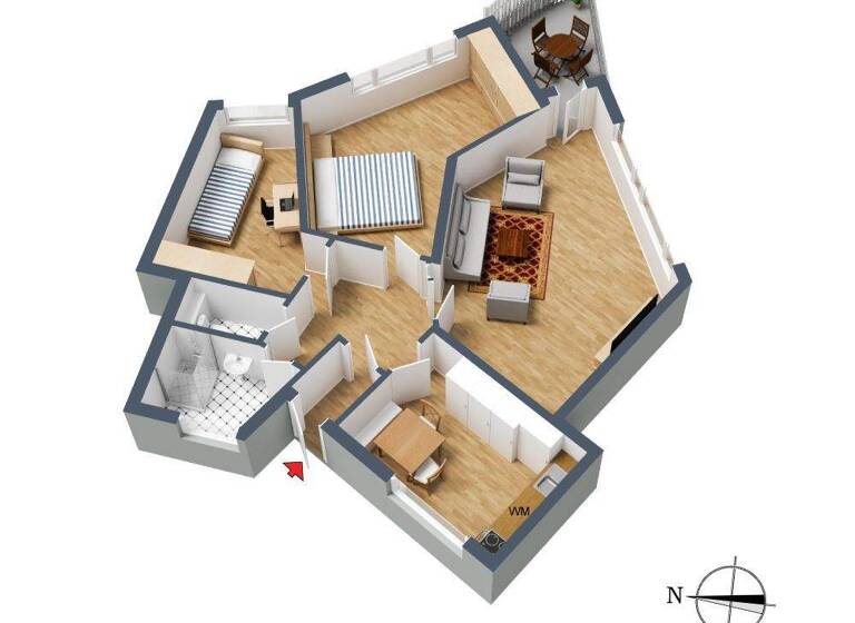 Wohnung zum Kauf 210.000 € 3 Zimmer 71,5 m² 1. Geschoss frei ab sofort Schwabbacher Straße 15 Rot Stuttgart 70437