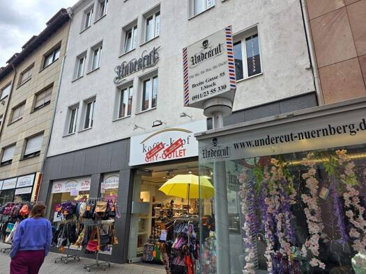 Laden zur Miete provisionsfrei 1.900 € 4 Zimmer 110 m² Verkaufsfläche Breite Gasse 55 Lorenz Nürnberg 90402