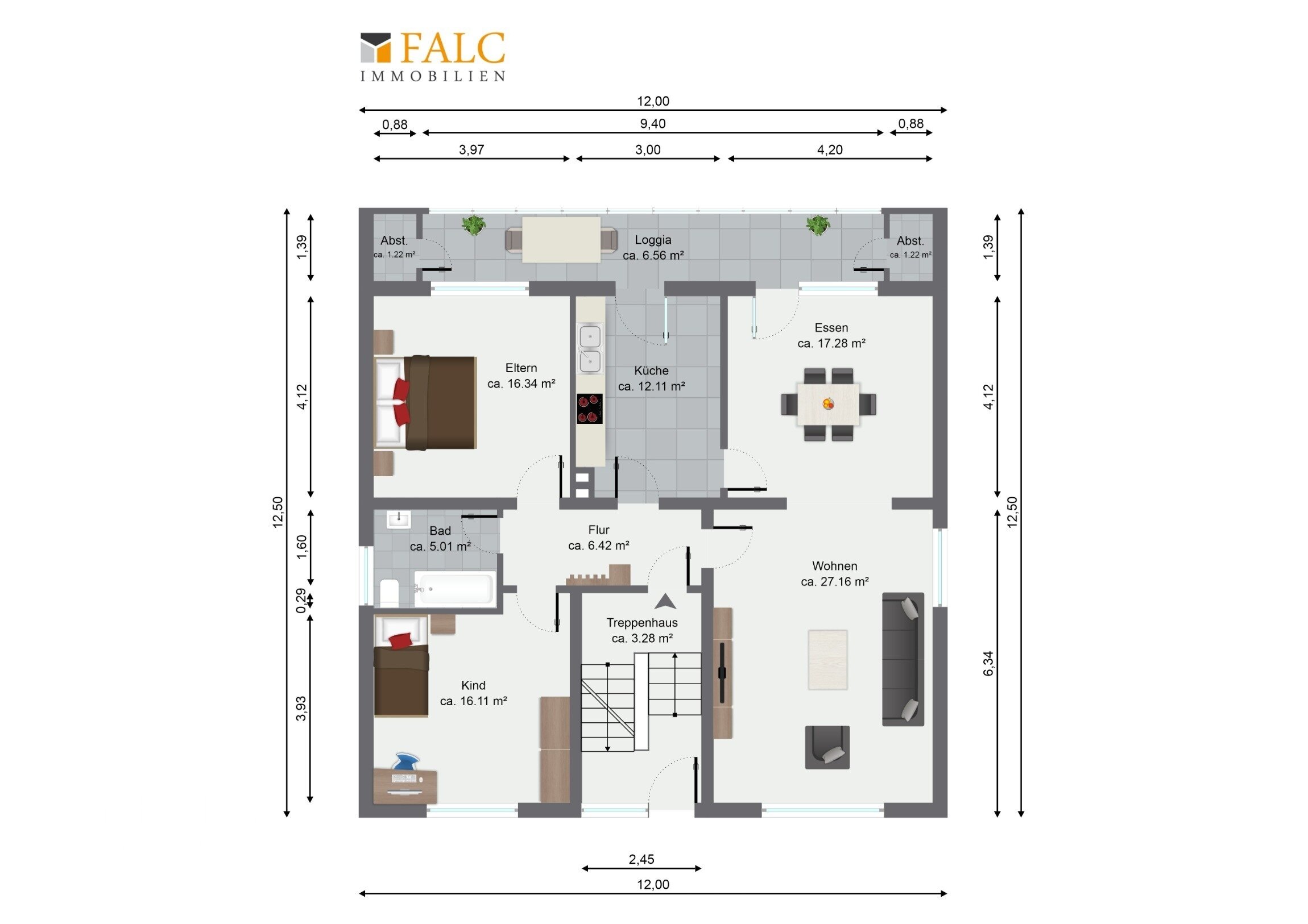 Wohnung zur Miete 940 € 4 Zimmer 110 m²<br/>Wohnfläche 1.<br/>Geschoss Weißenthurmer Straße 32 Kettig 56220