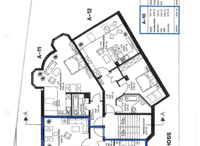 Wohnung zur Miete 326 € 2 Zimmer 48 m² 4. Geschoss Bosestraße 2 Innenstadt Zwickau 08056