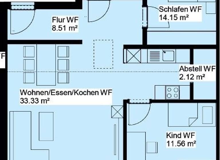 Wohnung zum Kauf provisionsfrei 380.565 € 3,5 Zimmer 84,6 m²<br/>Wohnfläche Dachgeschoss<br/>Geschoss Bisingen Bisingen 72406
