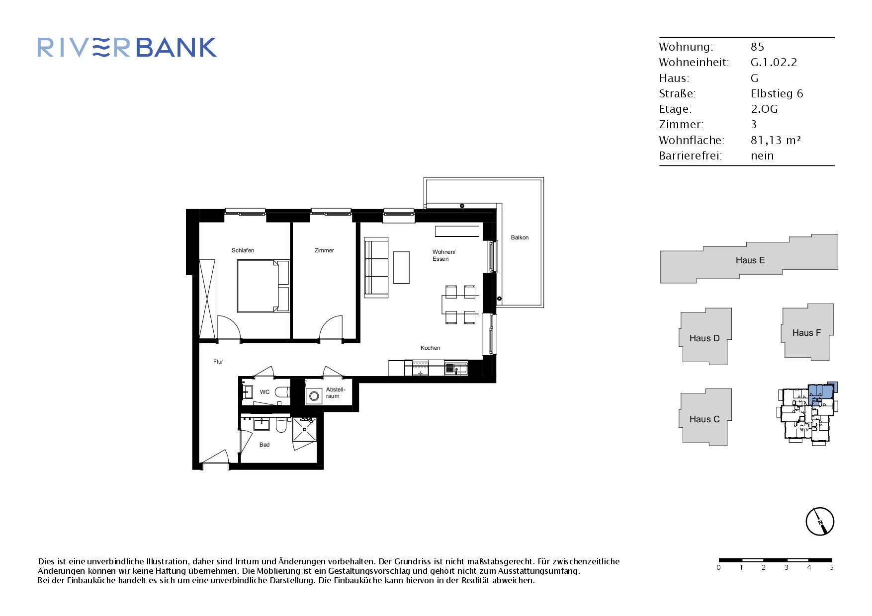 Wohnung zur Miete 1.140 € 3 Zimmer 81,1 m²<br/>Wohnfläche 2.<br/>Geschoss 01.02.2025<br/>Verfügbarkeit Elbstieg 6 Düneberg - Süd, Bez. 4 Geesthacht 21502