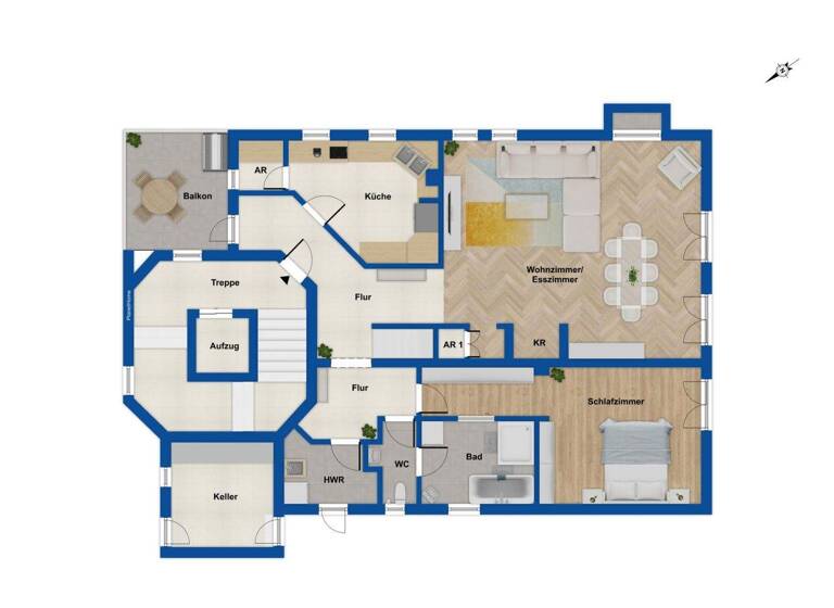 Wohnung zum Kauf 199.000 € 2 Zimmer 126,7 m² Idar-Oberstein 55743