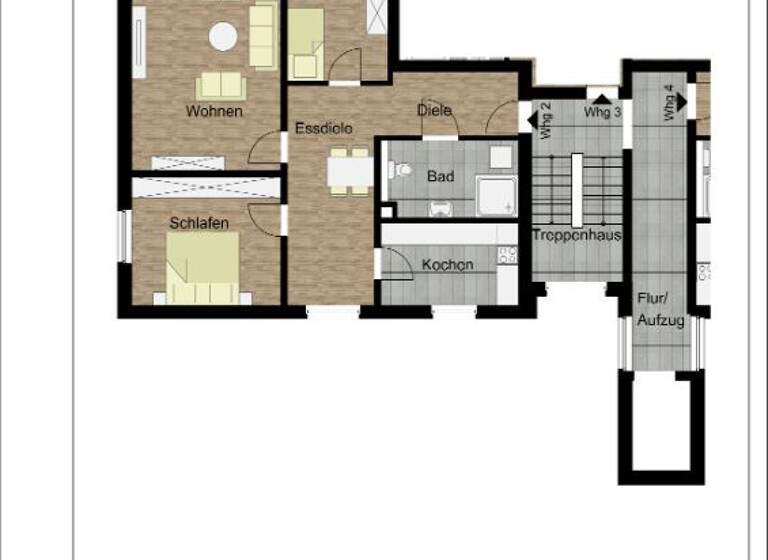Wohnung zur Miete nur mit Wohnberechtigungsschein 550 € 3 Zimmer 89,9 m² 1. Geschoss frei ab 01.05.2026 Tulpenweg 60 Senne Bielefeld 33659