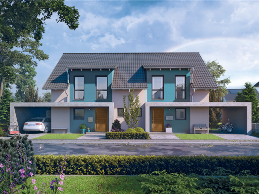 Doppelhaushälfte zum Kauf - Erstbezug provisionsfrei 441.900 € 3 Zimmer 115 m² 285 m² Grundstück frei ab sofort Stettfeld Ubstadt-Weiher 76698