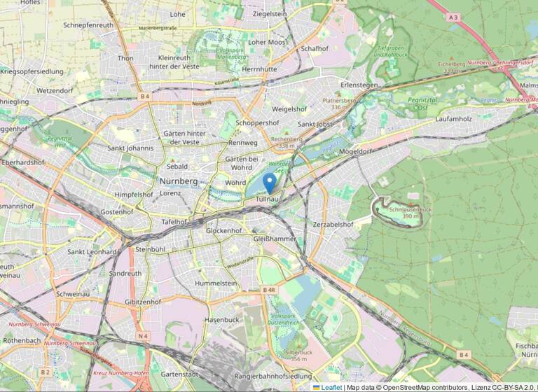Wohnung zum Kauf 165.000 € 1 Zimmer 32 m²<br/>Wohnfläche 5.<br/>Geschoss Tullnau Nürnberg 90402