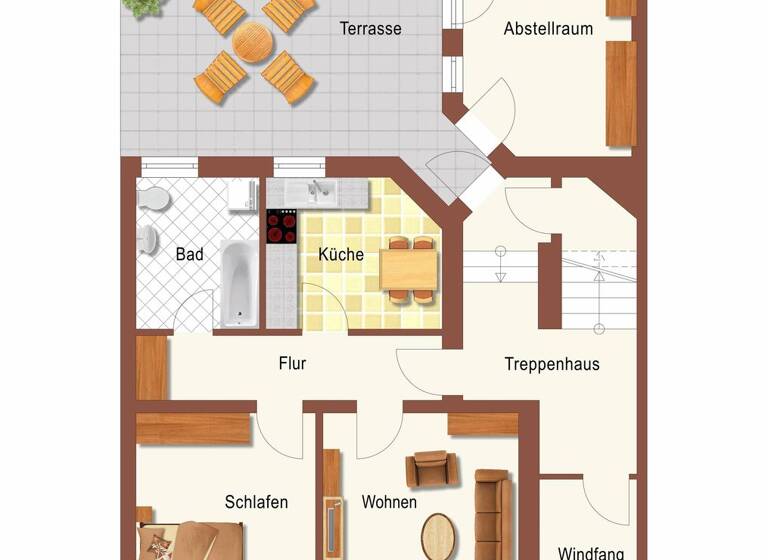 Wohnung zur Miete 370 € 2 Zimmer 57 m² frei ab sofort Mittweida 09648