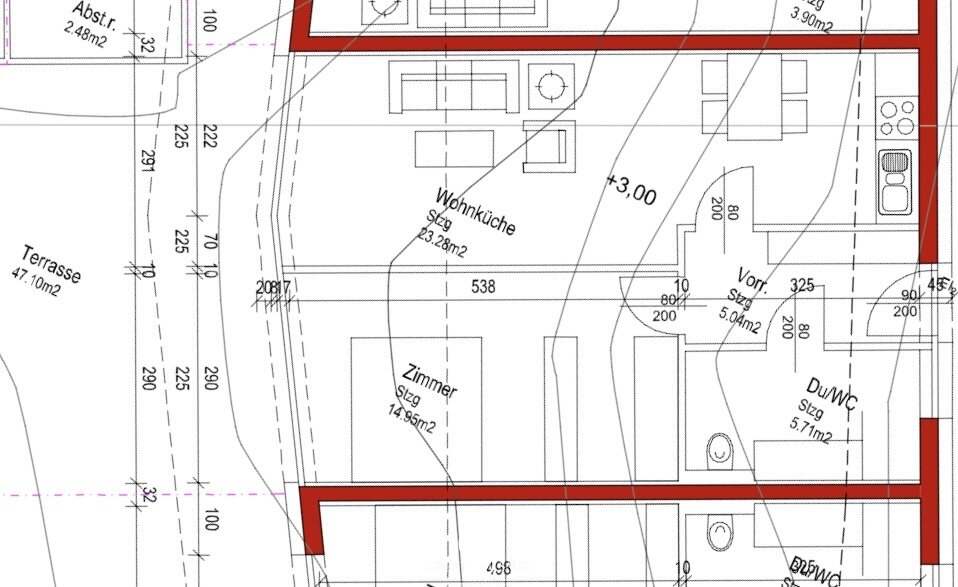 Terrassenwohnung zum Kauf 237.000 € 2,5 Zimmer 50,1 m²<br/>Wohnfläche 4.<br/>Geschoss Moosbrunnweg Sankt Peter Graz,08.Bez.:Sankt Peter 8042