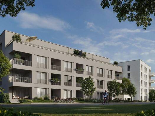 Wohnung zum Kauf - Erstbezug provisionsfrei 335.000 € 2 Zimmer 53,8 m² 2. Geschoss Ludwigsfeld Neu-Ulm 89231