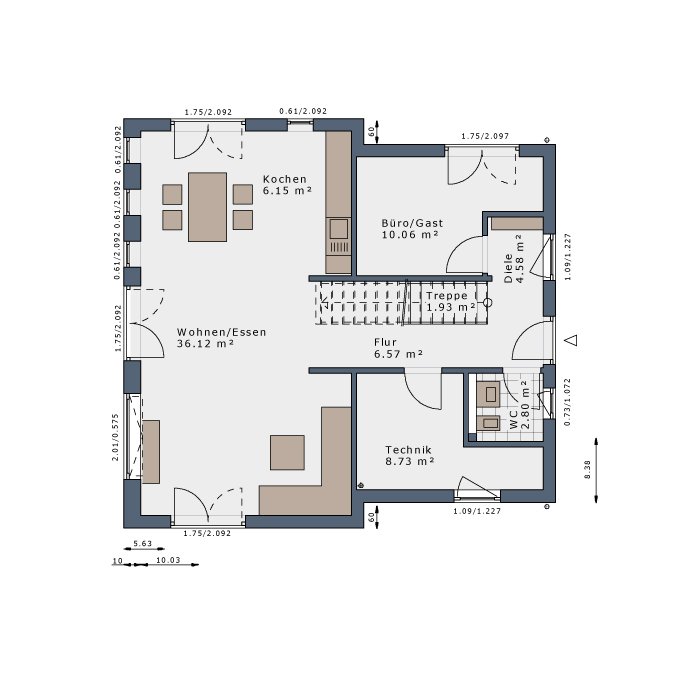 Einfamilienhaus zum Kauf provisionsfrei 489.600 € 5 Zimmer 140 m²<br/>Wohnfläche 400 m²<br/>Grundstück Münsingen Münsingen 72525