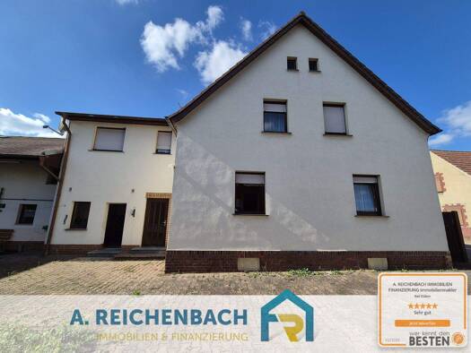 Doppelhaushälfte zum Kauf 200.000 € 5 Zimmer 130 m² 1.259 m² Grundstück frei ab sofort Dorfstraße 42 Görschlitz Laußig 04849