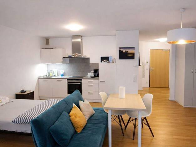 Studio zur Miete Wohnen auf Zeit 1.030 € 1 Zimmer 43 m² frei ab sofort Gallus Frankfurt am Main 60326
