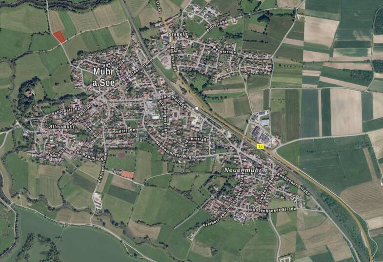 Land-/Forstwirtschaft zum Kauf 8.446 € 2.413 m² Grundstück Muhr Muhr 91735