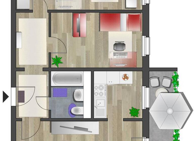 Wohnung zur Miete 440 € 3 Zimmer 69,8 m² 9. Geschoss frei ab 16.07.2026 Bruno-Granz-Str. 66 Morgenleite Chemnitz 09122