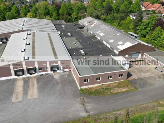 Lagerhalle zur Miete provisionsfrei 5.862 m² Lagerfläche teilbar ab 565 m² Mettingen Mettingen 49497