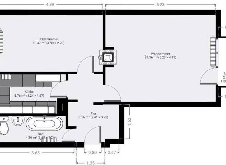 Wohnung zum Kauf 315.000 € 2 Zimmer 53 m²<br/>Wohnfläche 5.<br/>Geschoss Charlottenburg Berlin 10587