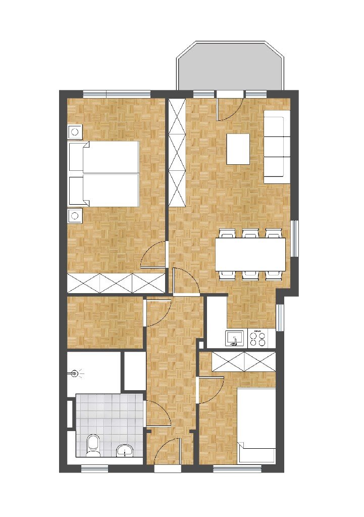 Wohnung zum Kauf 288.000 € 3 Zimmer 75 m²<br/>Wohnfläche 1.<br/>Geschoss Lannesdorf Bonn 53179