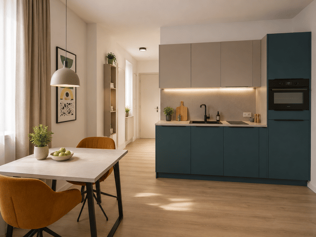 Wohnung zur Miete - Erstbezug 967 € 2 Zimmer 44,9 m² 3. Geschoss frei ab sofort Tafelhof Altstadt und engere Innenstadt 90443