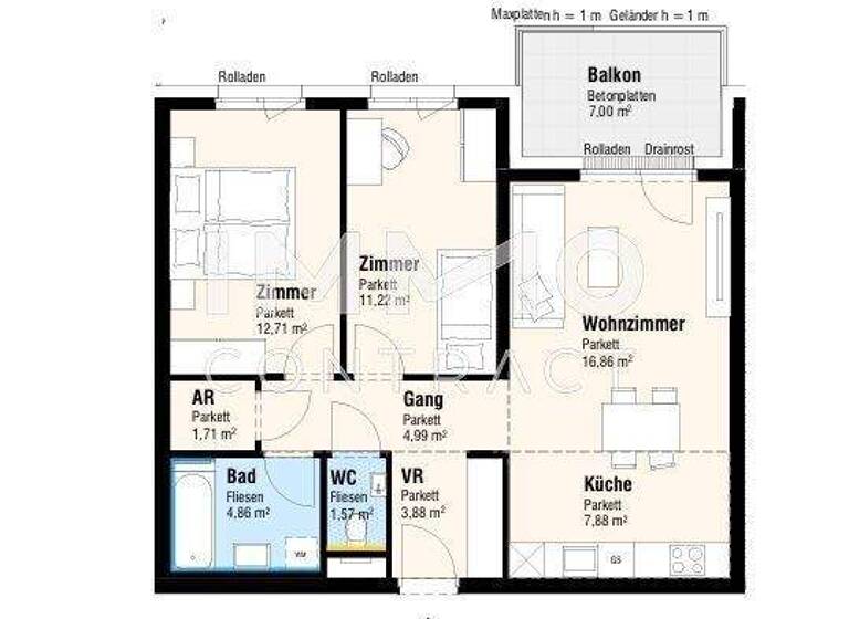 Wohnung zum Kauf - Erstbezug provisionsfrei 313.000 € 2 Zimmer 61,1 m² Lanzendorf 2326