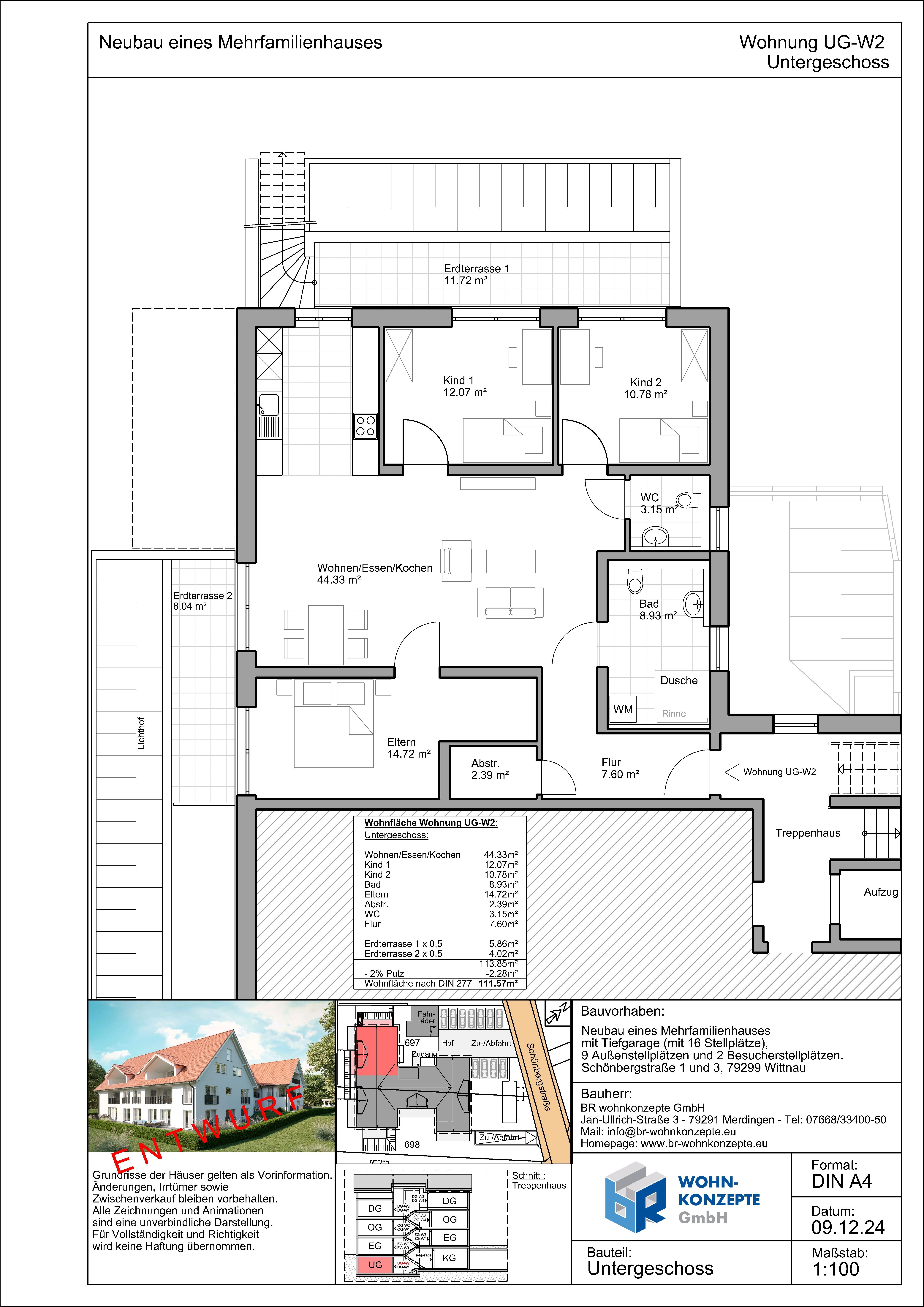 Wohnung zum Kauf provisionsfrei 480.000 € 4,5 Zimmer 111,5 m²<br/>Wohnfläche Schönbergstraße Wittnau 79299