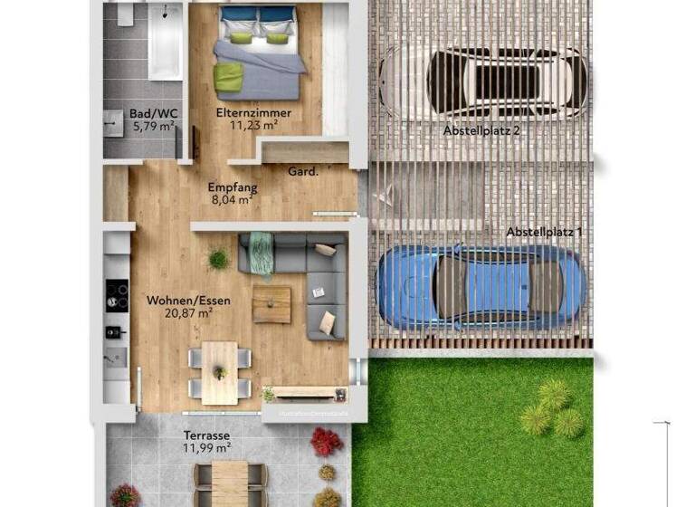 Wohnung zum Kauf - Erstbezug 354.000 € 2 Zimmer 46 m² Telfs 6410