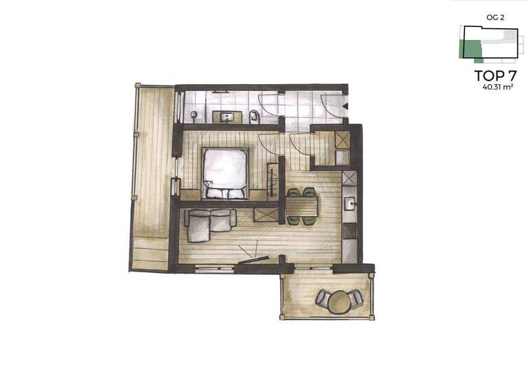 Wohnung zum Kauf - Erstbezug 234.800 € 2 Zimmer 40,3 m² Öblarn 8960