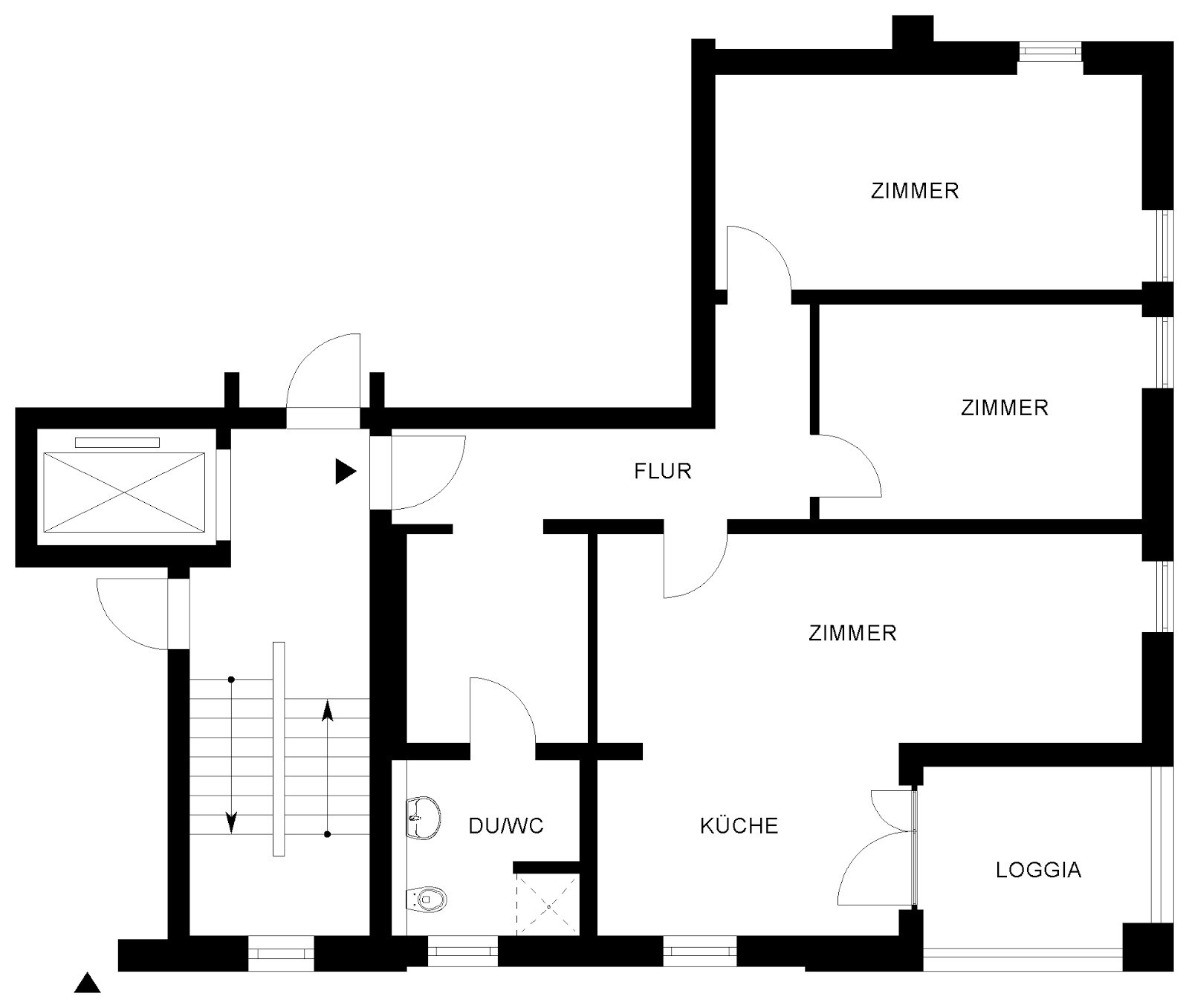 Wohnung zur Miete 1.077 € 3 Zimmer 93,7 m²<br/>Wohnfläche 1.<br/>Geschoss 01.01.2025<br/>Verfügbarkeit John-F.-Kennedy-Allee 35 Detmerode Wolfsburg 38444