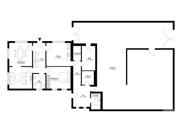 Einfamilienhaus zum Kauf 720.000 € 6 Zimmer 192 m² 20.989 m² Grundstück Fiebing Großefehn 26629
