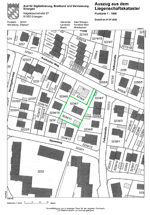 Grundstück zum Kauf 1.230.000 € 995 m²<br/>Grundstück Heiligenloh Erlangen 91056