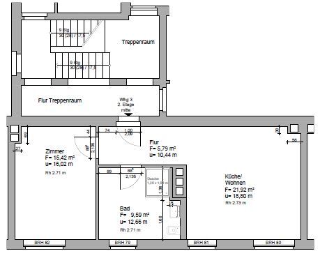 Wohnung zur Miete 820 € 2 Zimmer 51,8 m²<br/>Wohnfläche 2.<br/>Geschoss Heegermühler Str. 56 Westend Eberswalde 16225