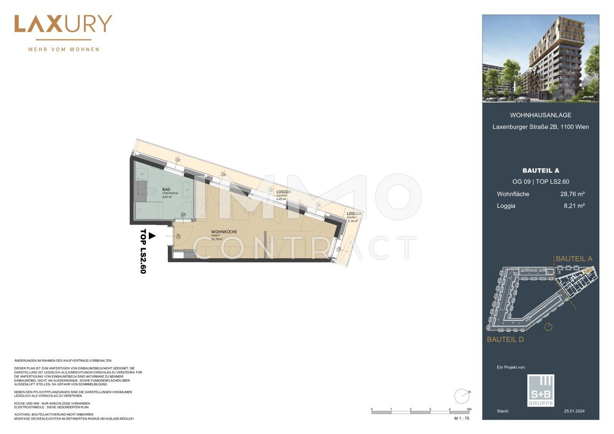 Wohnung zum Kauf provisionsfrei 299.000 € 1 Zimmer 28,8 m²<br/>Wohnfläche 9.<br/>Geschoss 01.09.2025<br/>Verfügbarkeit Laxenburger Straße 2B Wien 1100