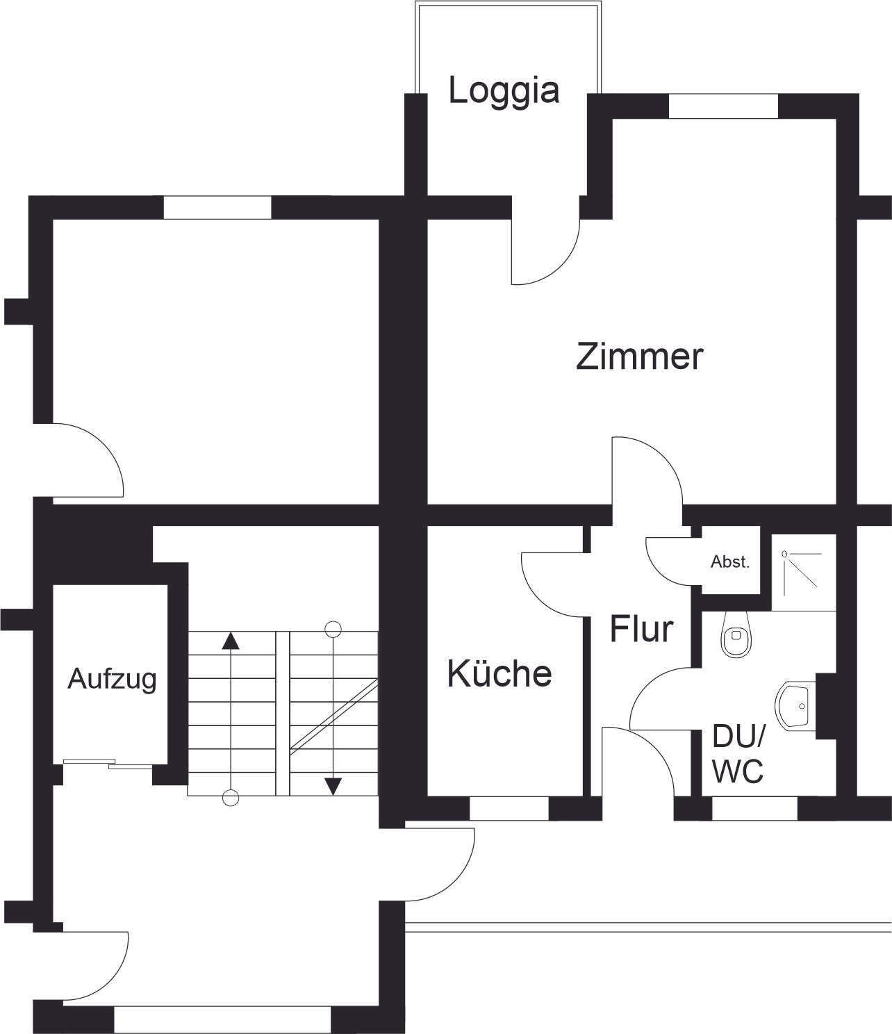 Wohnung zur Miete 272 € 1 Zimmer 38,8 m²<br/>Wohnfläche 6.<br/>Geschoss Gänsepforte 15 Kernstadt Seesen 38723