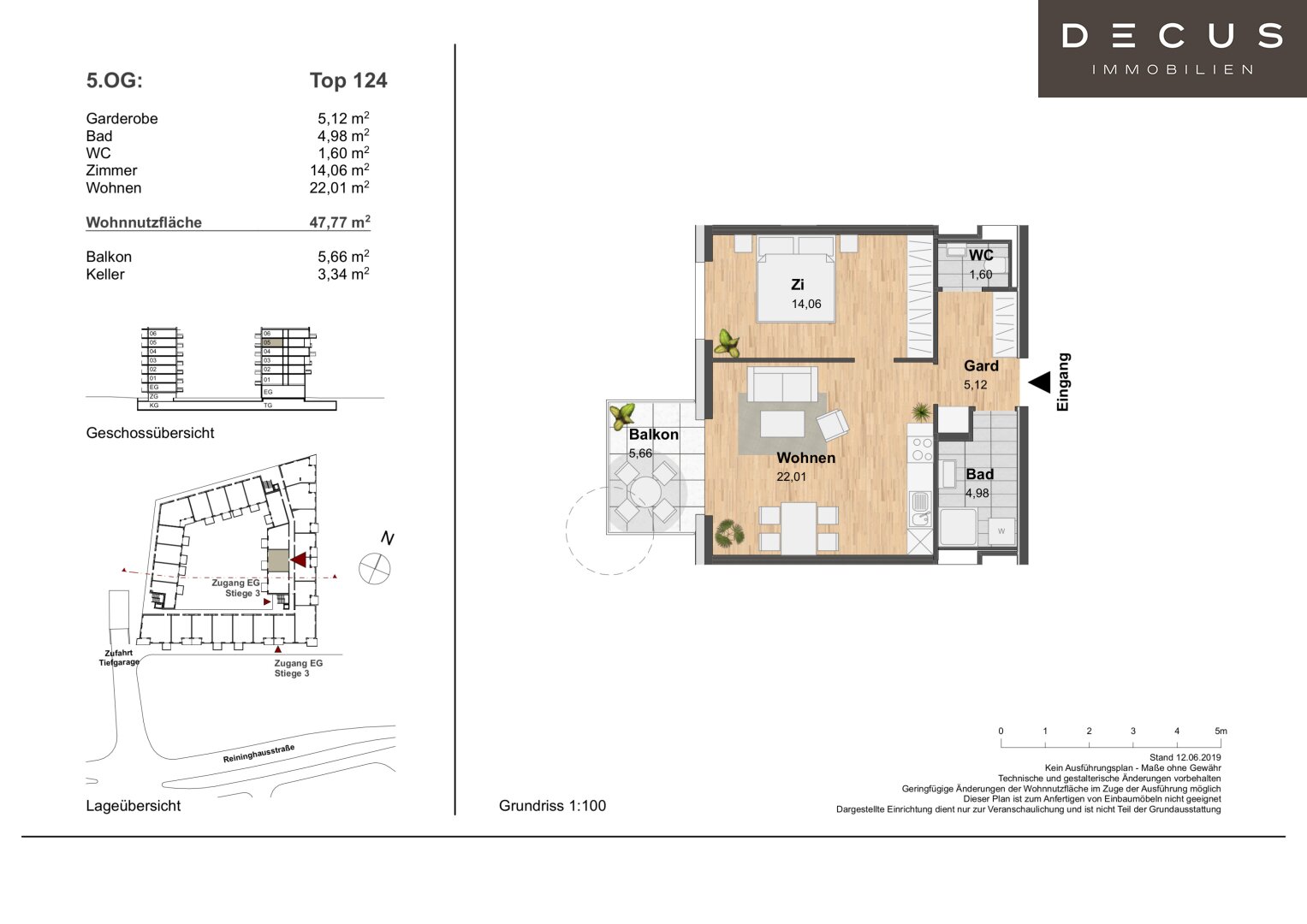 Wohnung zur Miete 544 € 2 Zimmer 47,8 m²<br/>Wohnfläche 5.<br/>Geschoss Eggenberg Graz 8020