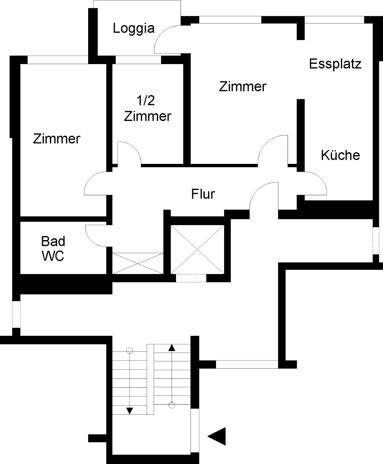 Wohnung zur Miete 445 € 3 Zimmer 70,4 m²<br/>Wohnfläche 4.<br/>Geschoss ab sofort<br/>Verfügbarkeit Breslauer Str. 273 Laagberg Wolfsburg 38440