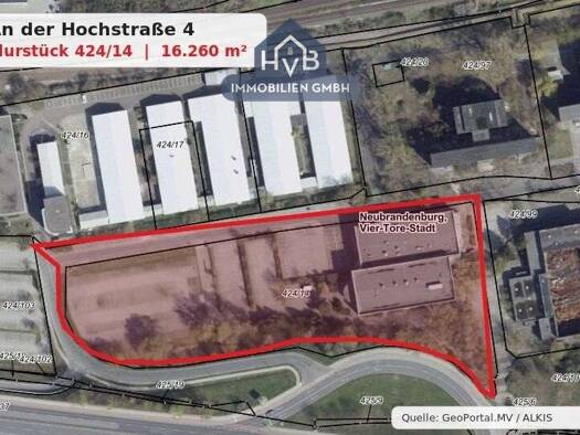 Sonstiges zum Kauf als Kapitalanlage geeignet 5.150 m² 16.260 m² Grundstück Oststadt Neubrandenburg 17036