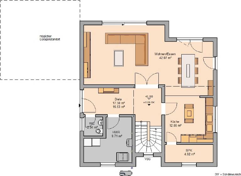 Einfamilienhaus zum Kauf provisionsfrei 900.900 € 6 Zimmer 209 m² 1.200 m² Grundstück Möbisburg-Rhoda Erfurt 99094
