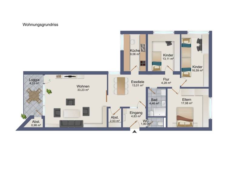 Wohnung zum Kauf 249.000 € 4 Zimmer 121,5 m²<br/>Wohnfläche 8.<br/>Geschoss Riedlingen Riedlingen 88499