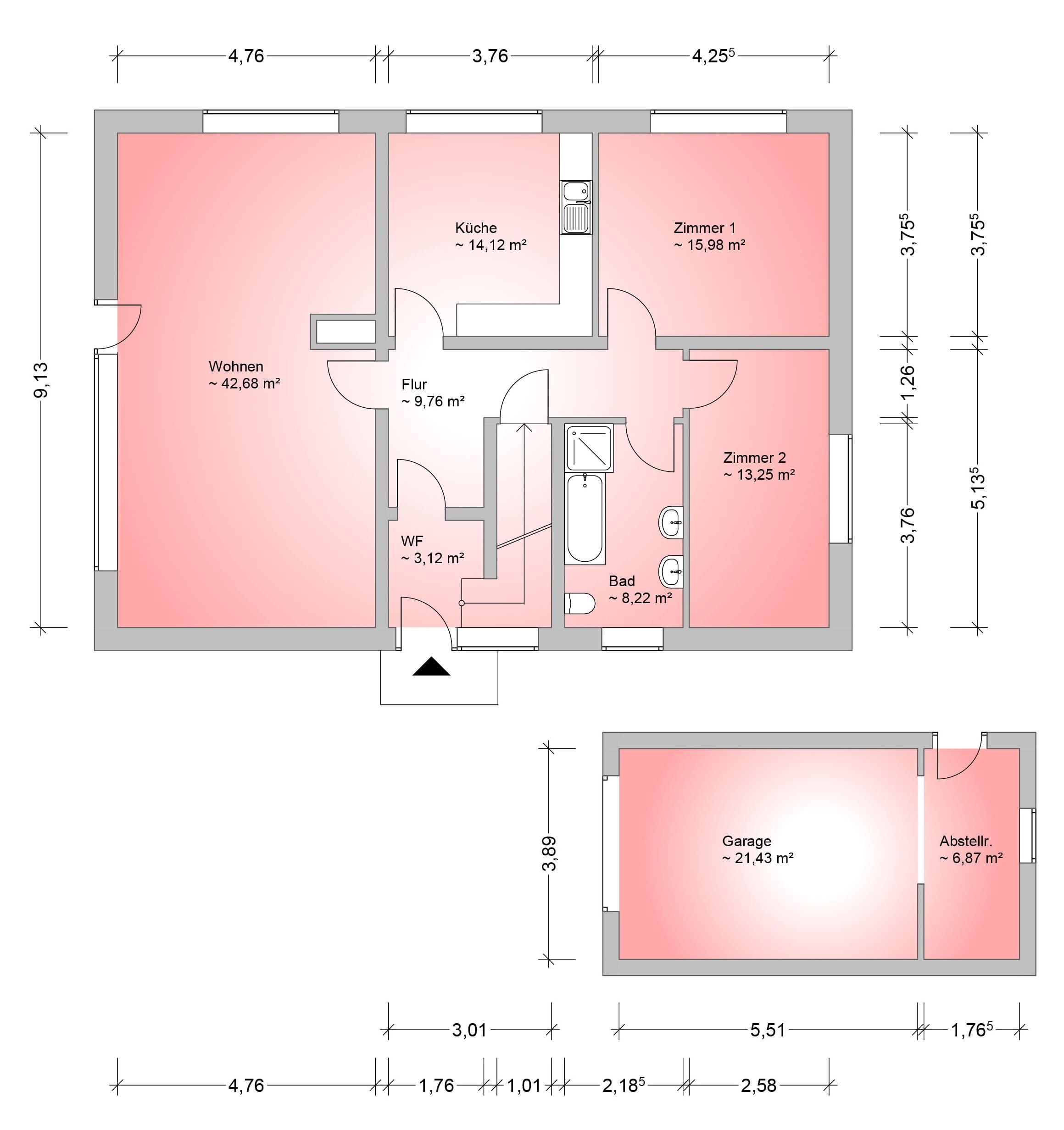 Mehrfamilienhaus zum Kauf 369.000 € 6 Zimmer 192 m²<br/>Wohnfläche 849 m²<br/>Grundstück Oldershausen Marschacht 21436