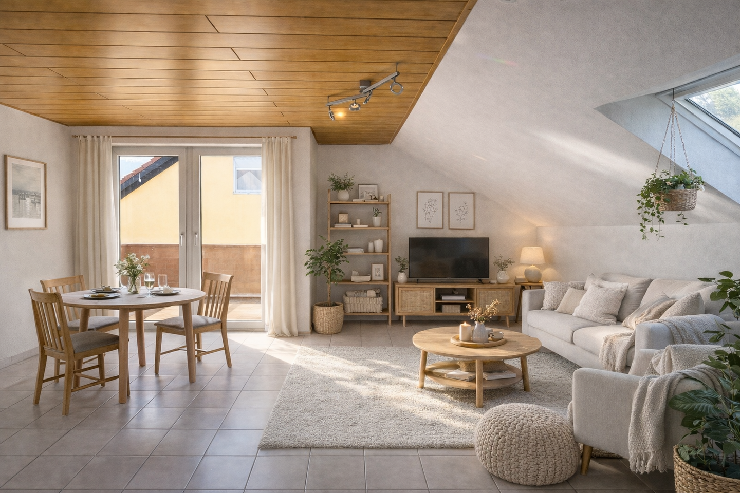 Immobilie in Ochsenfurt - Gemütliche Dachgeschosswohnung mit Südbalkon in ruhiger Lage von Ochsenfurt-Hohestadt - Bild 2