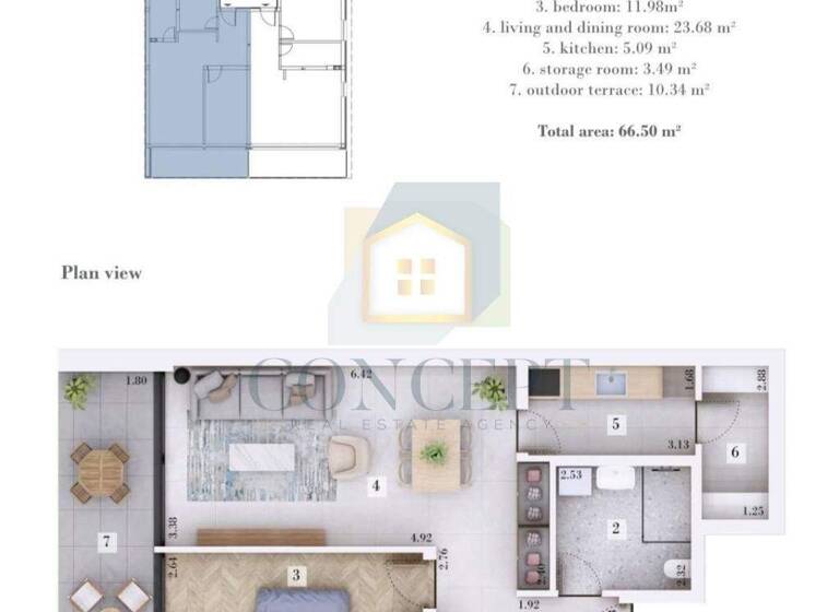 Wohnung zum Kauf 240.800 € 2 Zimmer 66 m² Rovinj