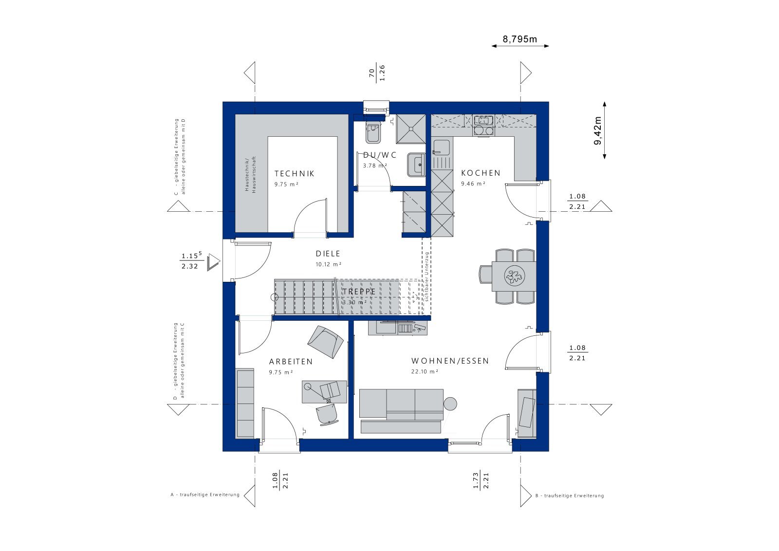 Einfamilienhaus zum Kauf 439.200 € 6 Zimmer 136 m²<br/>Wohnfläche 540 m²<br/>Grundstück Lehengütingen Schopfloch 91626