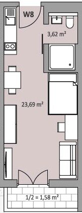 Wohnung zum Kauf provisionsfrei 213.300 € 1 Zimmer 31,4 m²<br/>Wohnfläche Münchener Straße 26 a Antonviertel Ingolstadt 85051