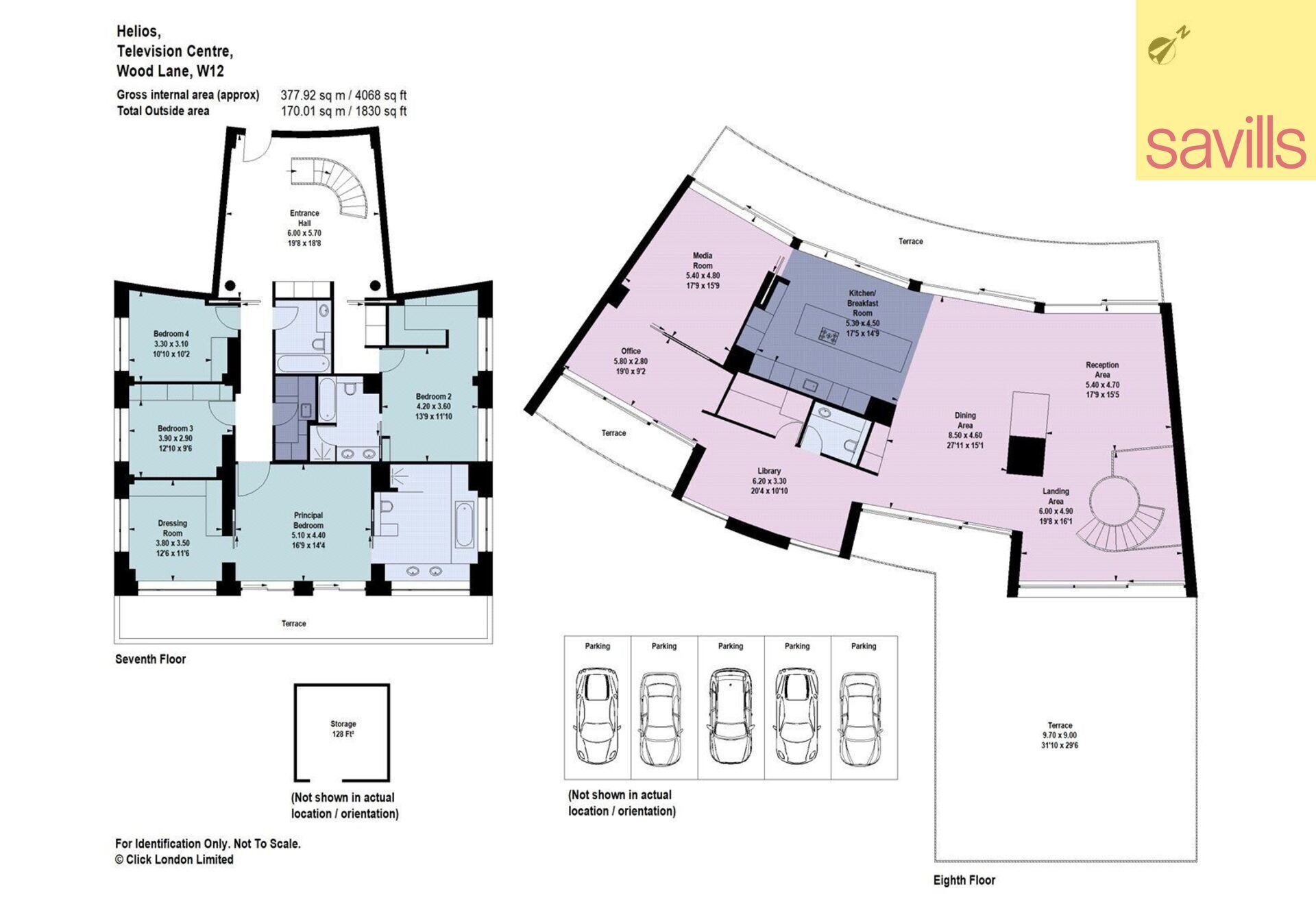 Penthouse zum Kauf provisionsfrei 9.559.875 € 5 Zimmer 377,9 m²<br/>Wohnfläche London W12 7FT