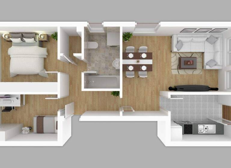 WG-Zimmer zur Miete 960 € 3 Zimmer 75 m² 2. Geschoss frei ab sofort Gerwischer Straße 57 Cracau Magdeburg 39114