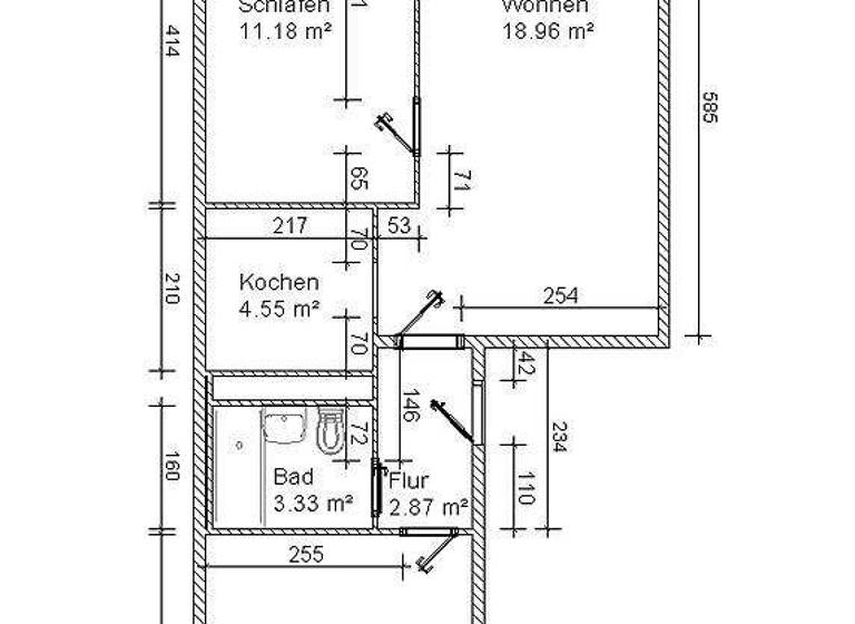Wohnung zur Miete 330 € 3 Zimmer 55,5 m² frei ab sofort Beethovenstraße 19 Wilkau-Haßlau 08112
