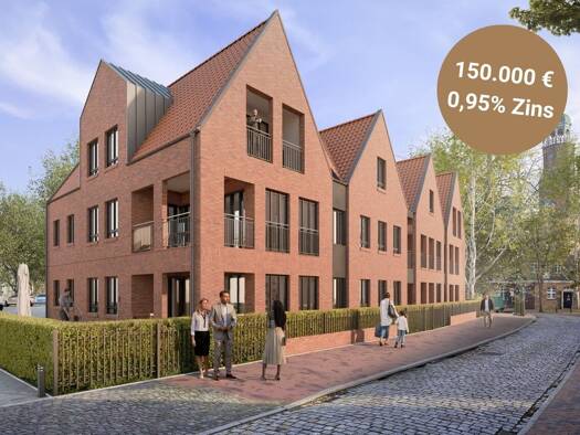 Wohnung zum Kauf - Erstbezug provisionsfrei 686.300 € 4 Zimmer 135,9 m² EG Onno-Klopp-Straße 1,3 Leer 26789