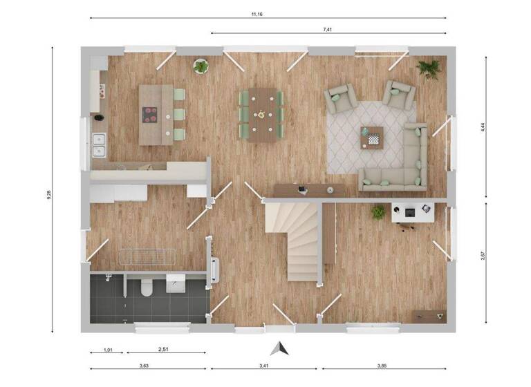 Einfamilienhaus zum Kauf - Erstbezug 485.000 € 5 Zimmer 163,4 m² 999 m² Grundstück Wingst 21789
